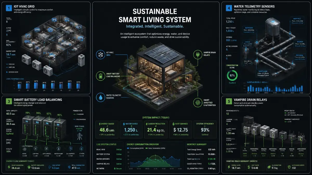 Algorithmic Sustainable Smart Living: The IoT Grid Optimization Blueprint
